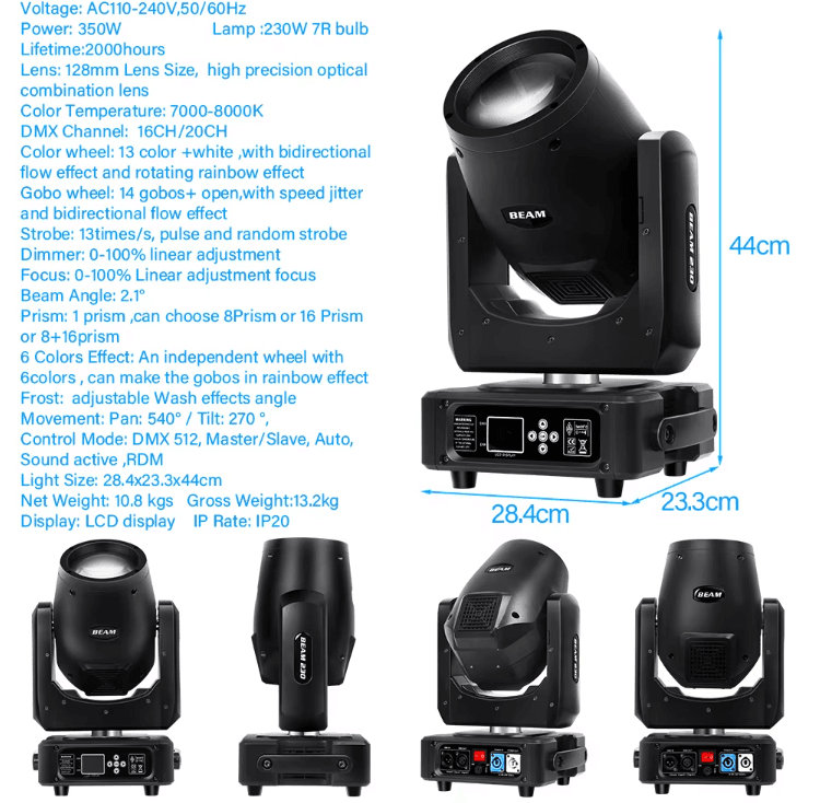 Mini Beam 230 Moving Head Sahne Işığı